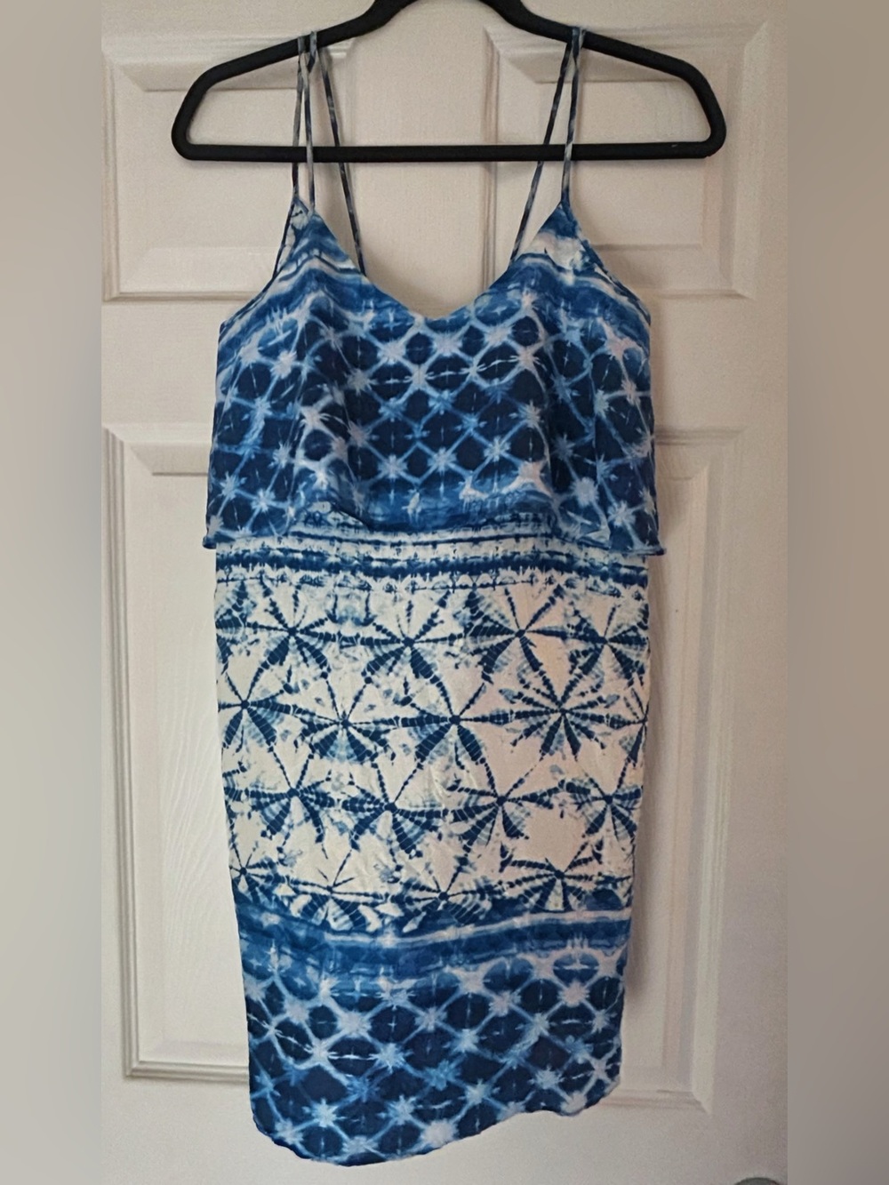 Rory Beca Tie Dye Spaghetti Strap Silk Dress Size XS